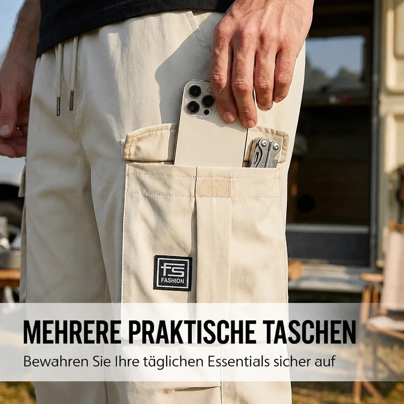 Naredoo | Lässige Herren-Cargohose mit mehreren Taschen