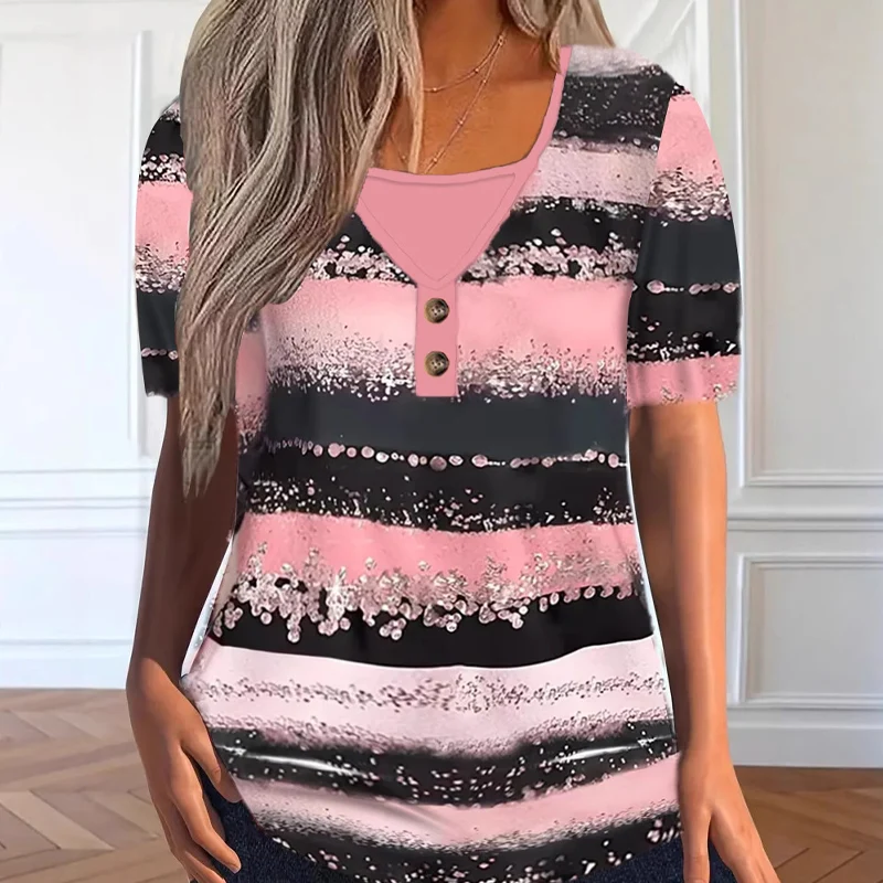 Yanjella | Weiches Henley-Shirt mit Faux-Layer-Design