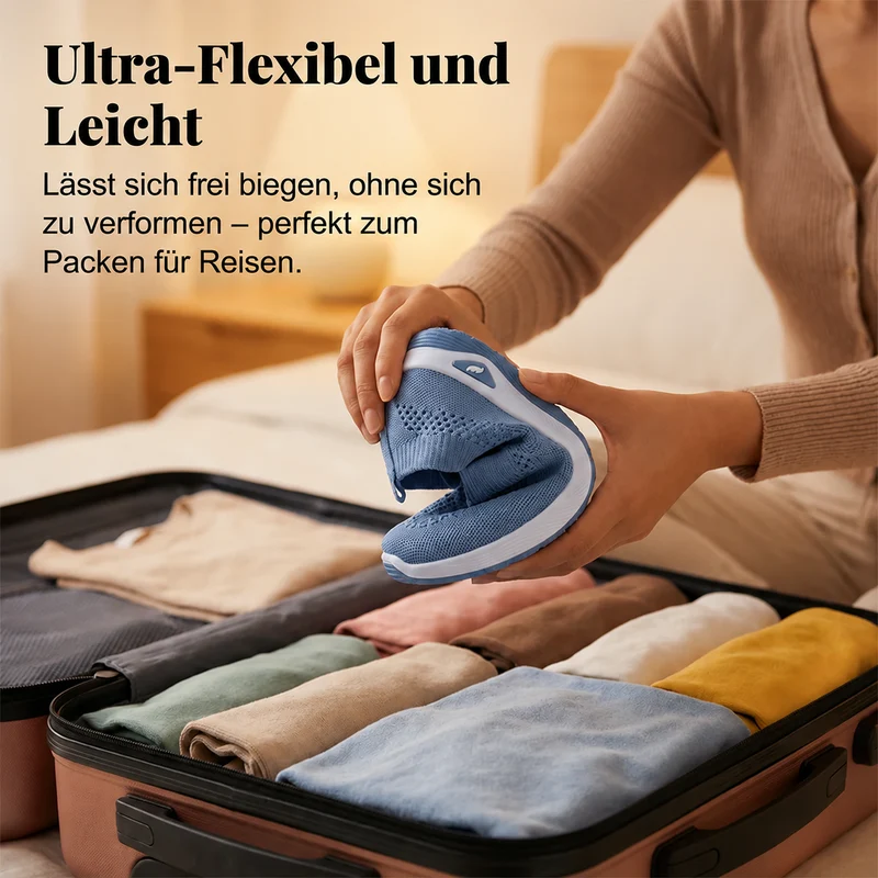Elvessa | Bequeme Freizeit-Schuhe mit luftigem Strickmaterial