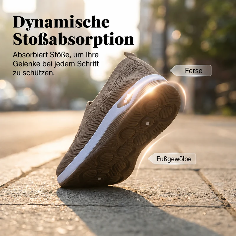 Elvessa | Bequeme Freizeit-Schuhe mit luftigem Strickmaterial