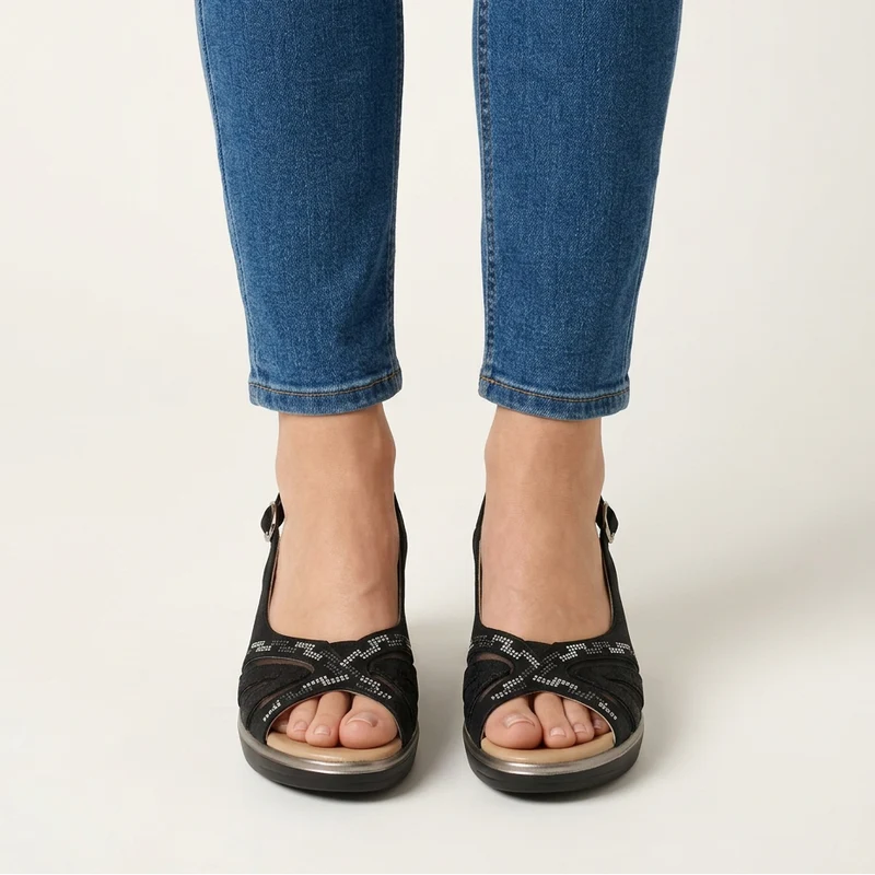 Bianka | Stilvolle Damen-Sandalen mit Slingback-Riemen