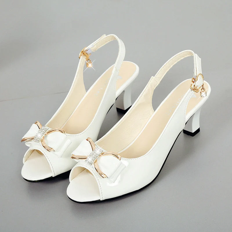 Sloane | Stilvolle Slingback-Sandalen mit Zierschleife