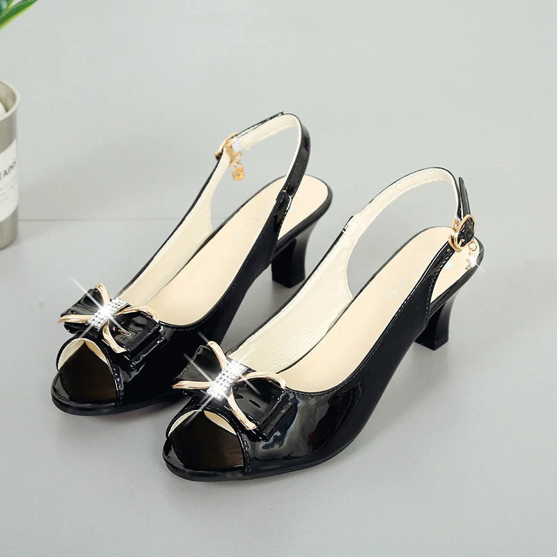 Sloane | Stilvolle Slingback-Sandalen mit Zierschleife