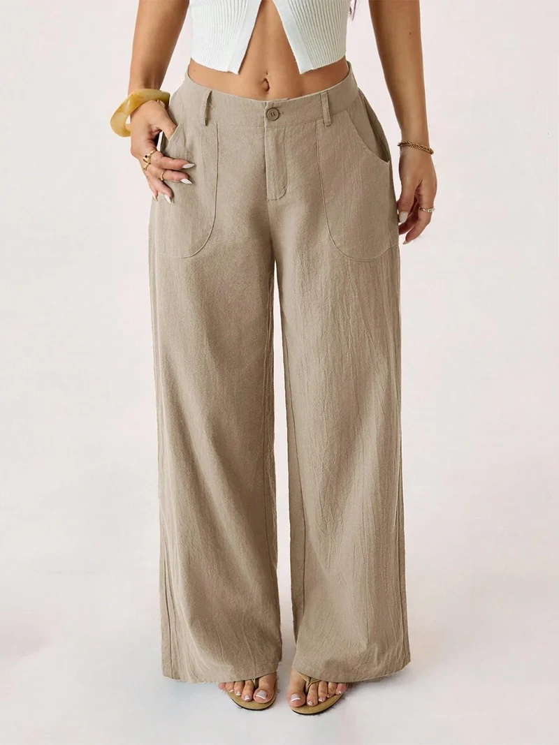 Oaklynn | Elegante Wide-Leg-Hose mit klassischem Schnitt