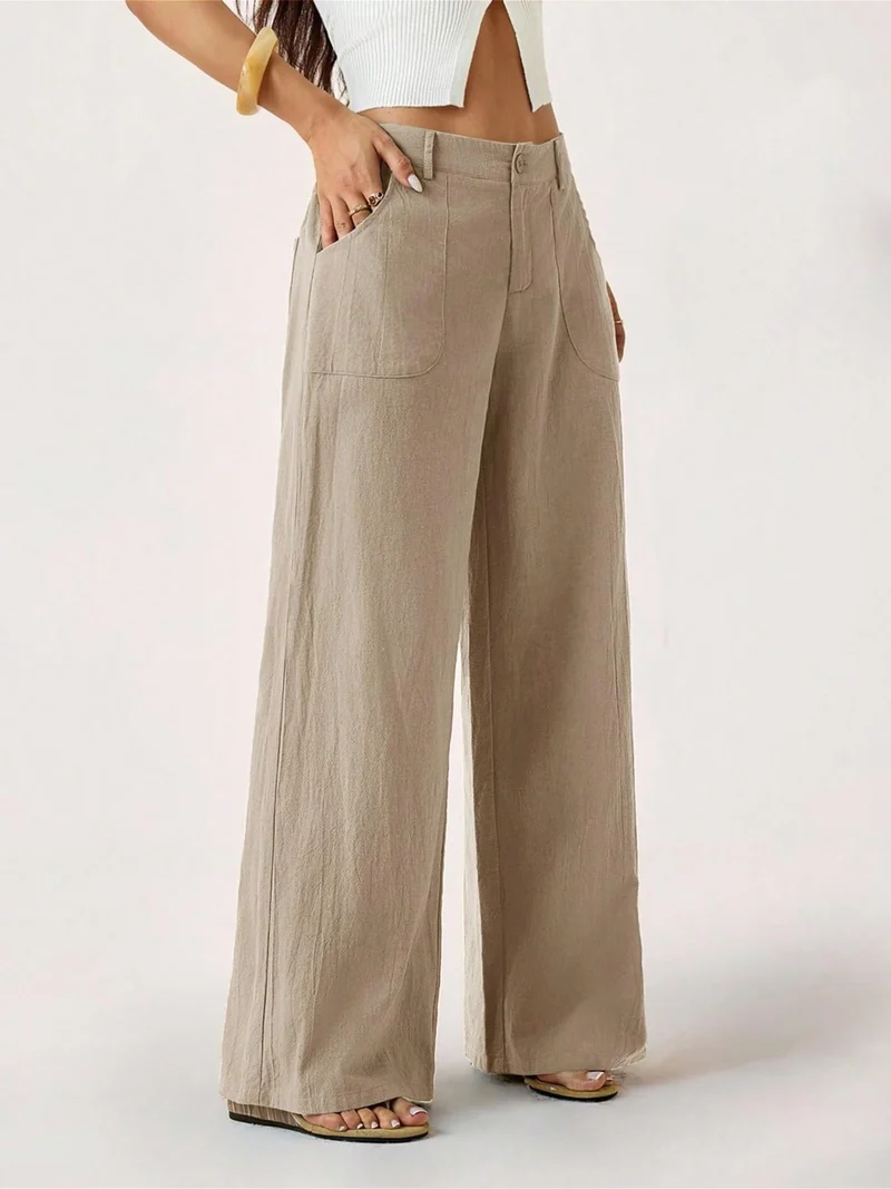 Oaklynn | Elegante Wide-Leg-Hose mit klassischem Schnitt