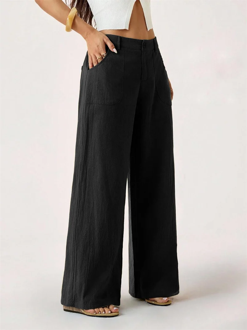 Oaklynn | Elegante Wide-Leg-Hose mit klassischem Schnitt