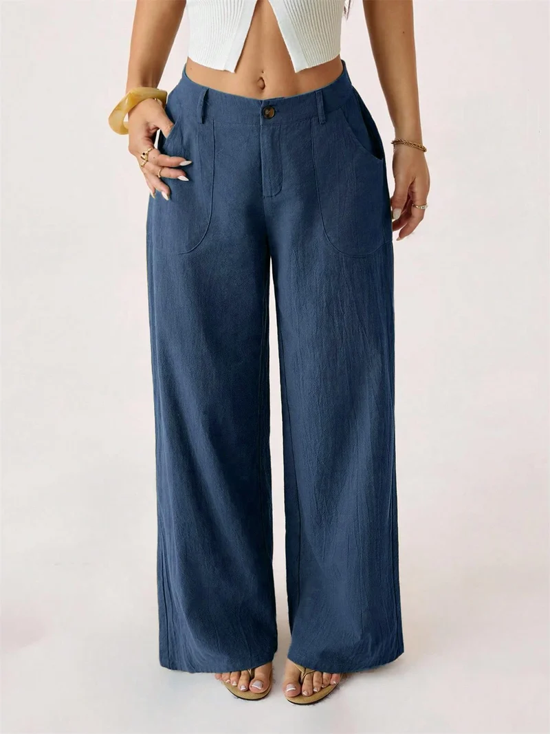 Oaklynn | Elegante Wide-Leg-Hose mit klassischem Schnitt