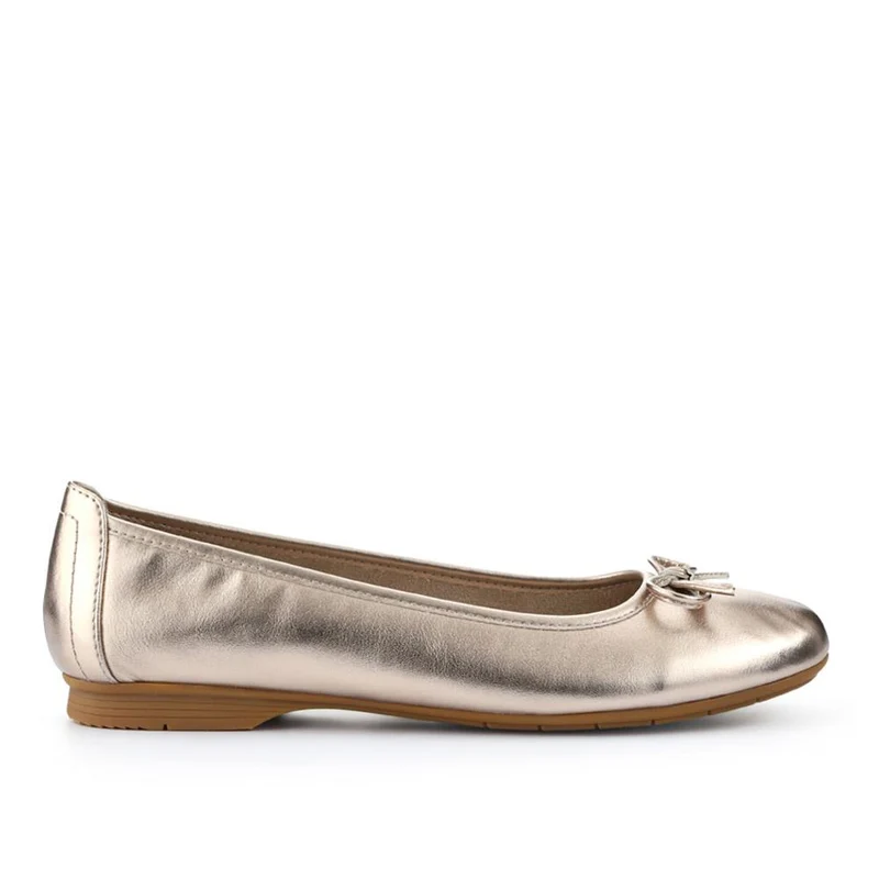 Vegan Bow-Detailed Pumps - JANSP41000 / 326 781 - Champagne