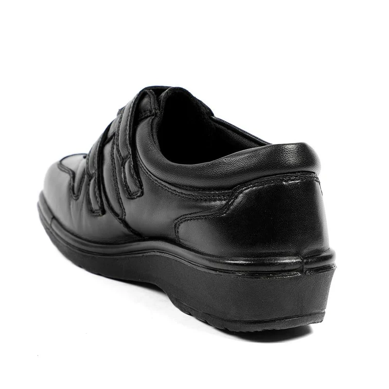 Wide Fit Leather Adjustable Fit Shoes - RAJA42001 / 328 599 - Black