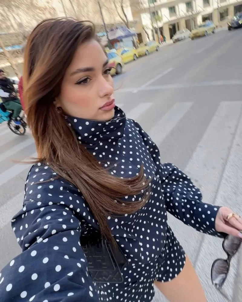 Übergangsjacke Damen Polka-Dot
