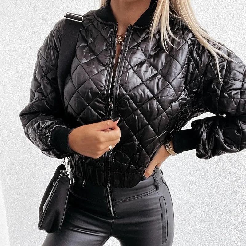 Steppjacke Bomber Kurz Modern