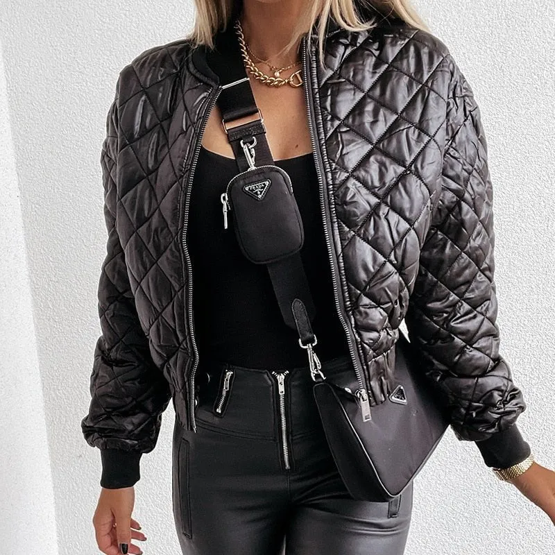 Steppjacke Bomber Kurz Modern