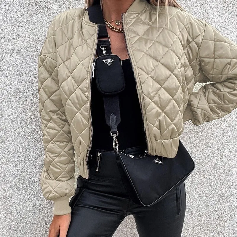 Steppjacke Bomber Kurz Modern