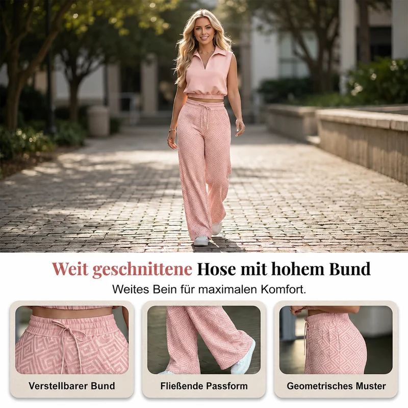 Jusella | Modisches Zweiteiler-Set mit lockerer Passform