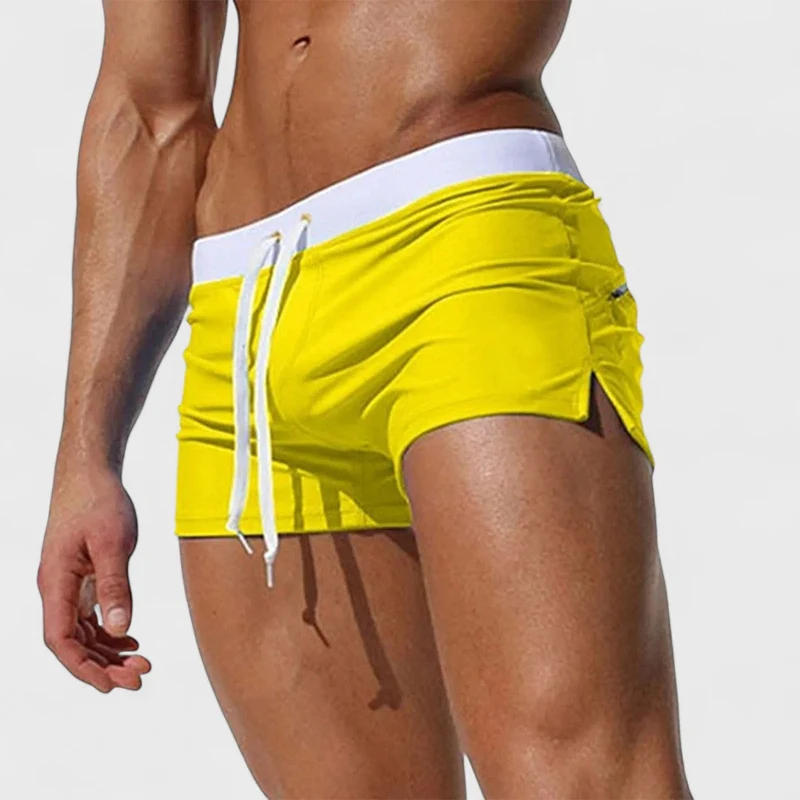 Karlos | Kurze Herren-Badehose mit Schnürbund
