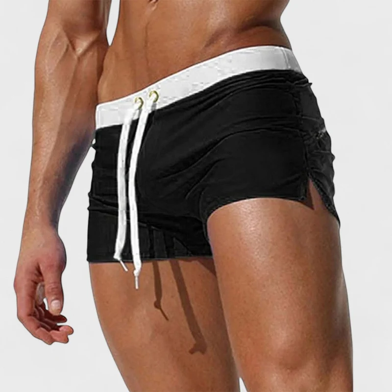 Karlos | Kurze Herren-Badehose mit Schnürbund