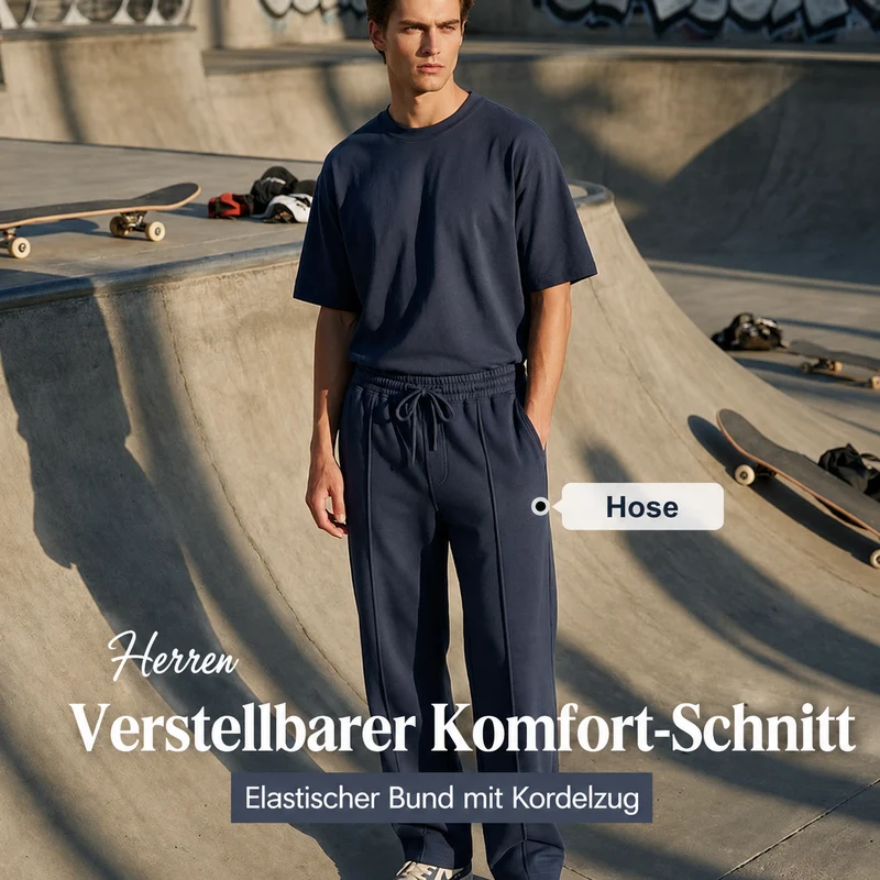 Sammuel | Herren-Hose mit geradem Bein und elastischem Bund