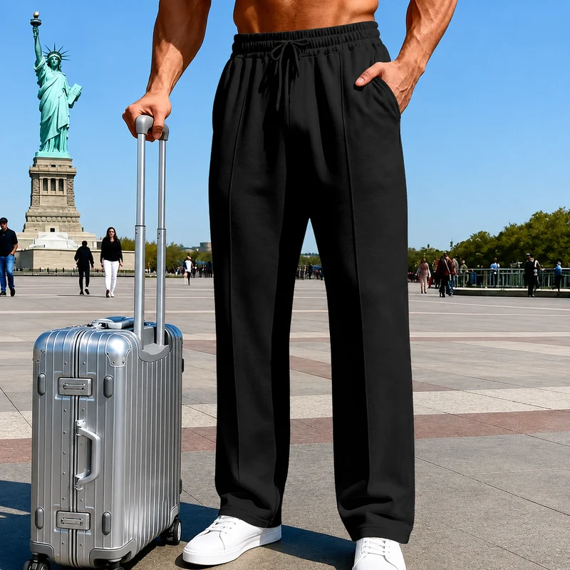 Sammuel | Herren-Hose mit geradem Bein und elastischem Bund