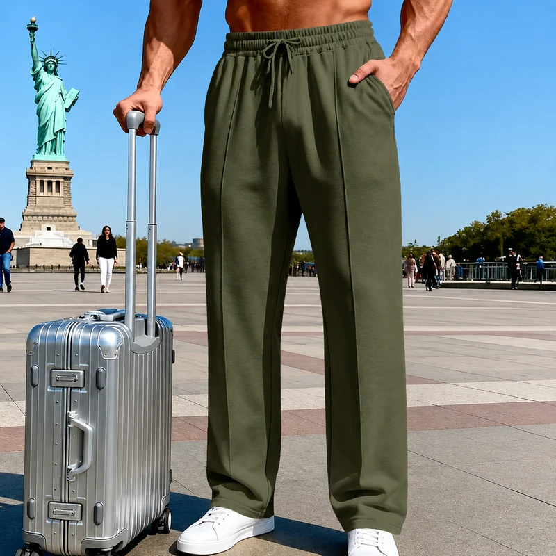 Sammuel | Herren-Hose mit geradem Bein und elastischem Bund