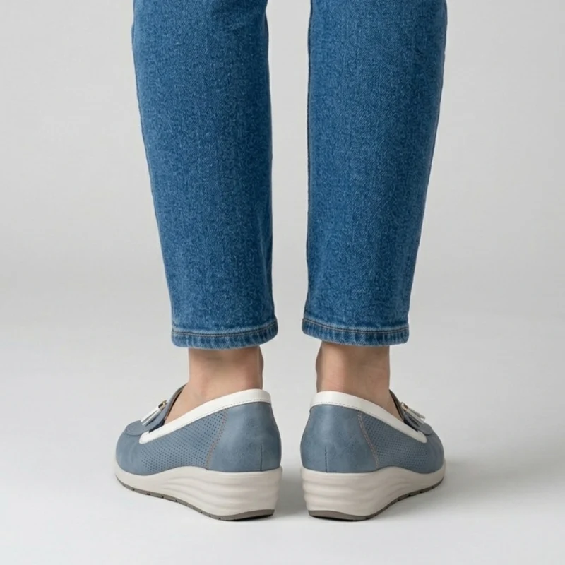 Taslia | Bequeme Damen-Mokassins mit Quastendetail