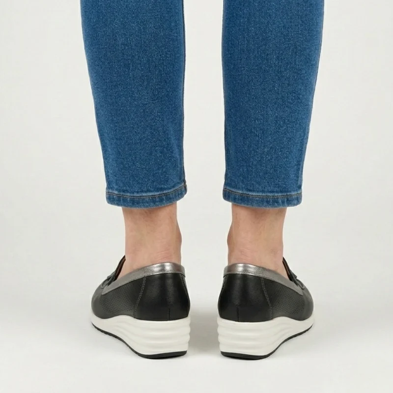 Taslia | Bequeme Damen-Mokassins mit Quastendetail