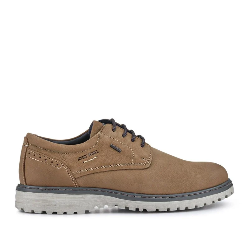 Wide-Fit Water-Resistant Leather Shoes - JOSEF41510 / 327 050 - Beige
