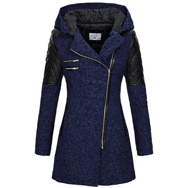 Wintermantel Damen Lang mit Kapuze