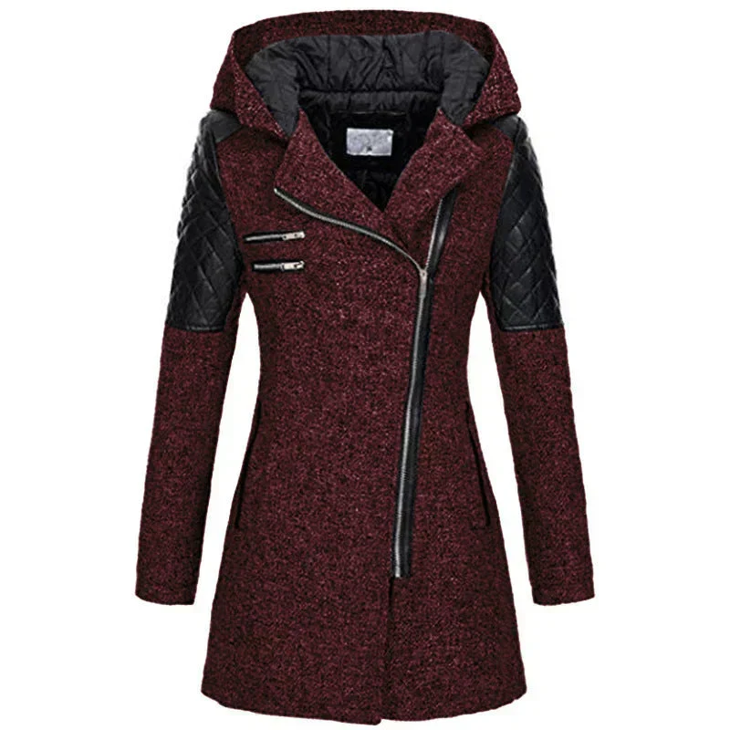 Wintermantel Damen Lang mit Kapuze
