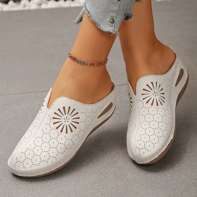 Franicka | Atmungsaktive orthopädische Sandalen mit Blumenmuster