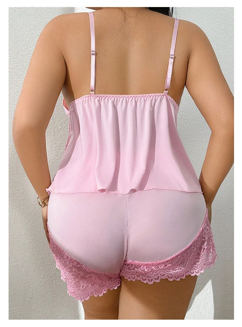 Rosamae | Elegantes Spitzen-Pyjama-Set mit Shorts
