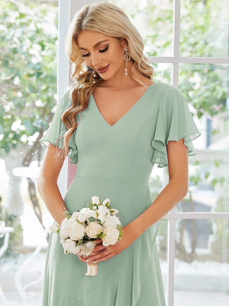 Moreeza | Fließendes Brautjungfernkleid aus Chiffon