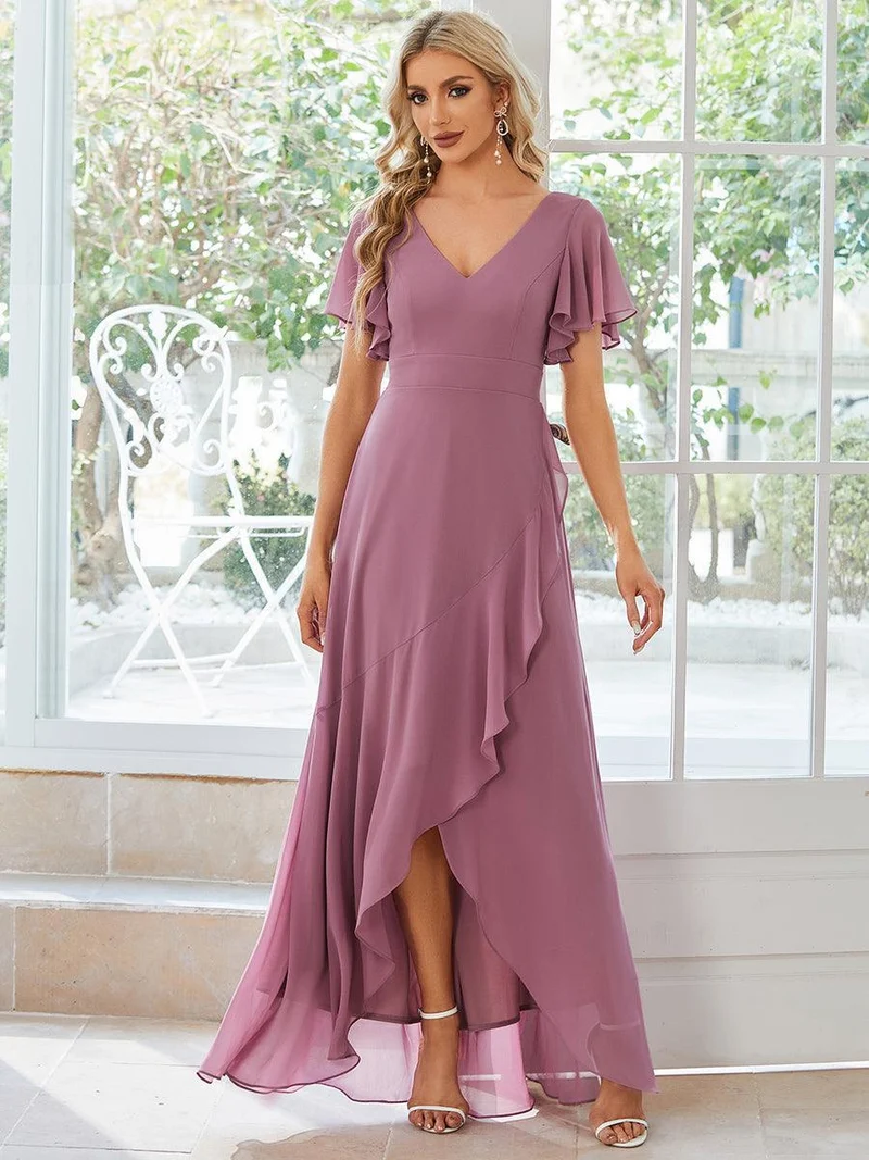 Moreeza | Fließendes Brautjungfernkleid aus Chiffon