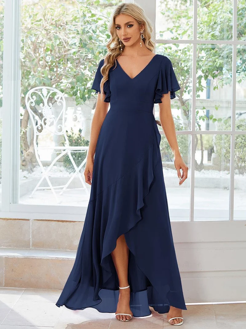 Moreeza | Fließendes Brautjungfernkleid aus Chiffon