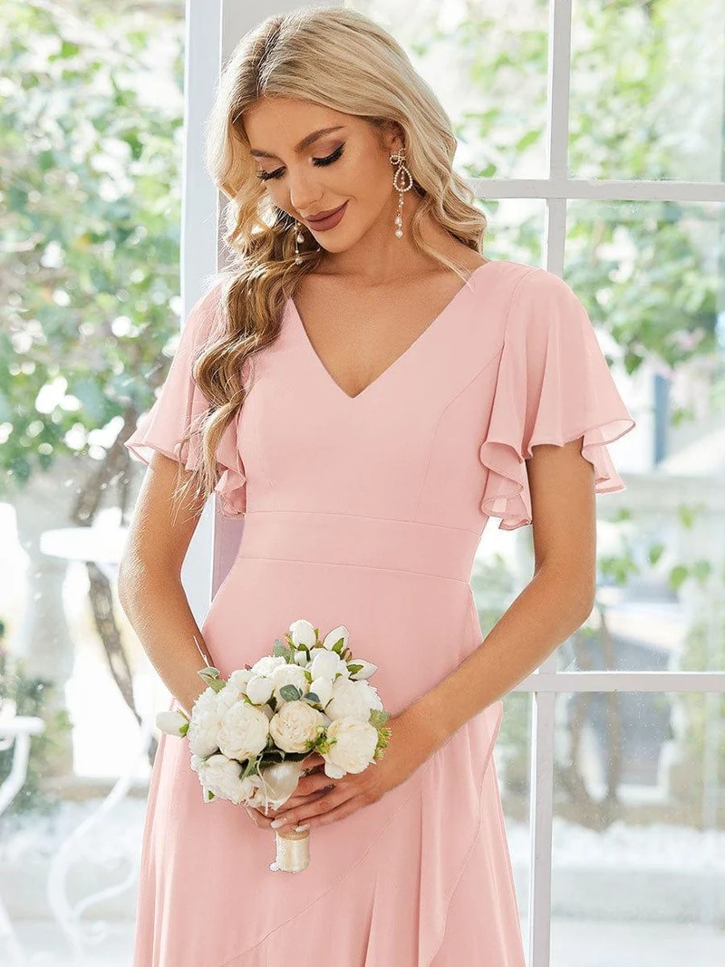 Moreeza | Fließendes Brautjungfernkleid aus Chiffon