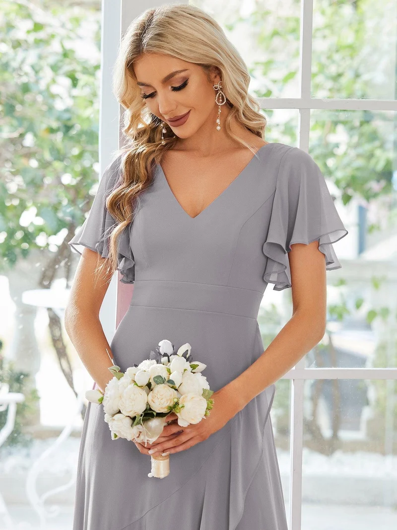 Moreeza | Fließendes Brautjungfernkleid aus Chiffon