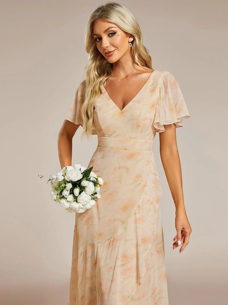 Moreeza | Fließendes Brautjungfernkleid aus Chiffon