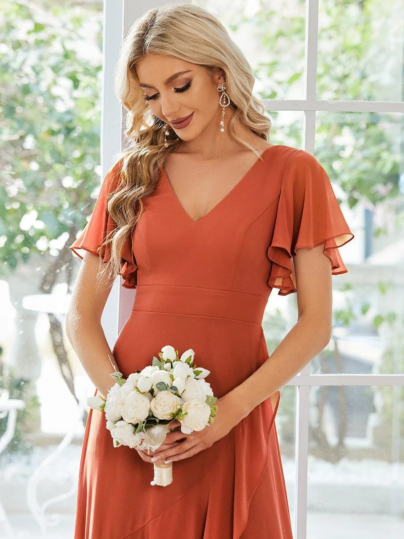 Moreeza | Fließendes Brautjungfernkleid aus Chiffon
