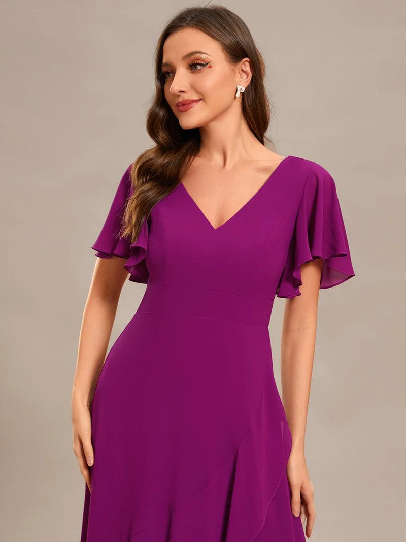 Moreeza | Fließendes Brautjungfernkleid aus Chiffon
