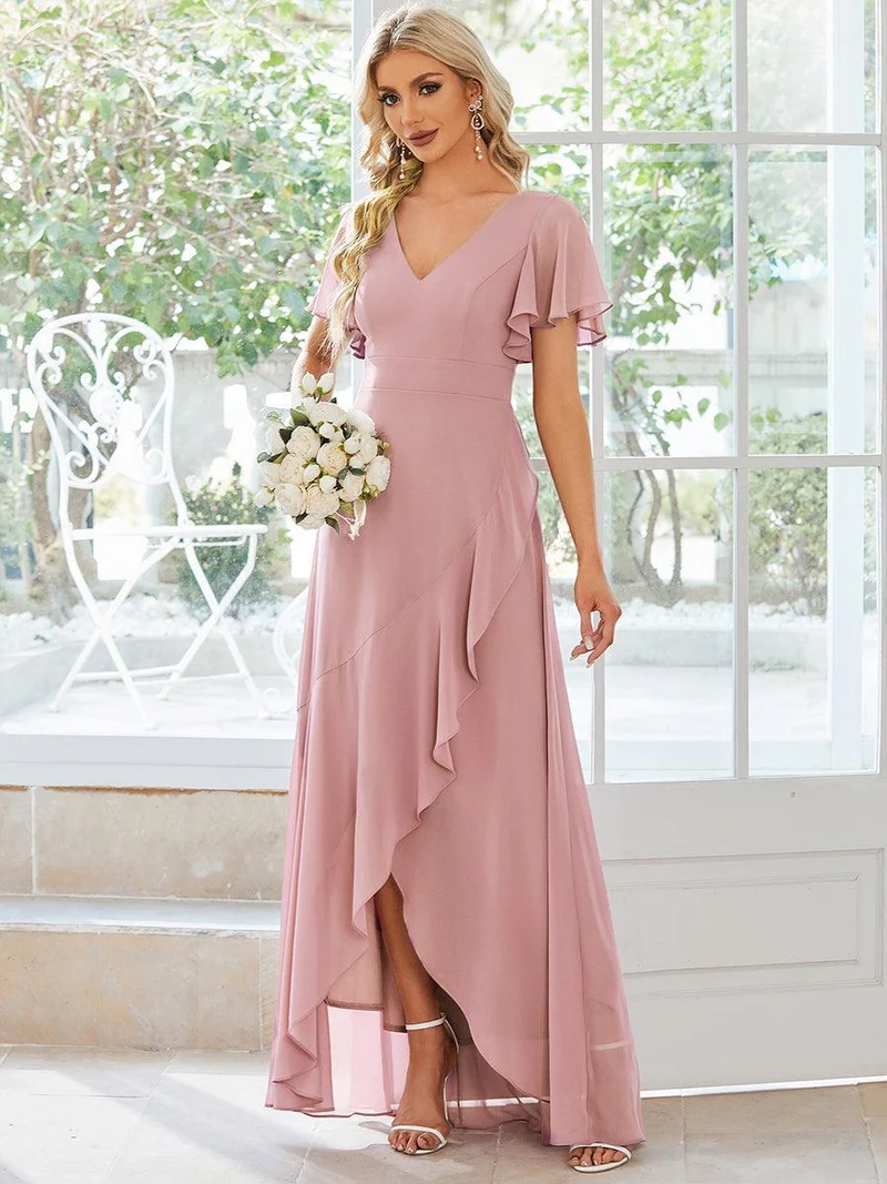 Moreeza | Fließendes Brautjungfernkleid aus Chiffon