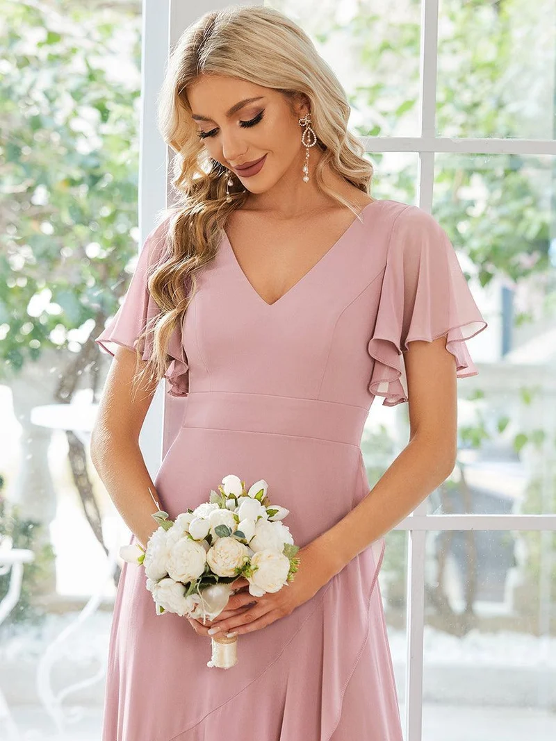 Moreeza | Fließendes Brautjungfernkleid aus Chiffon