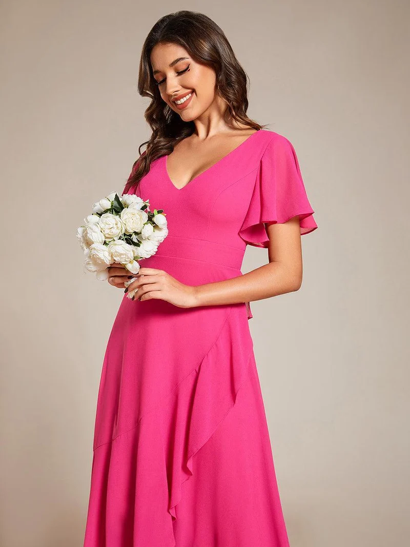 Moreeza | Fließendes Brautjungfernkleid aus Chiffon