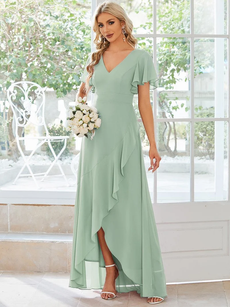Moreeza | Fließendes Brautjungfernkleid aus Chiffon