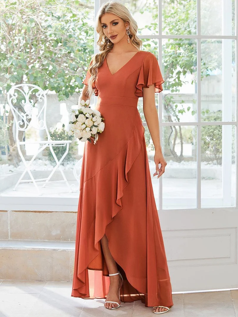 Moreeza | Fließendes Brautjungfernkleid aus Chiffon