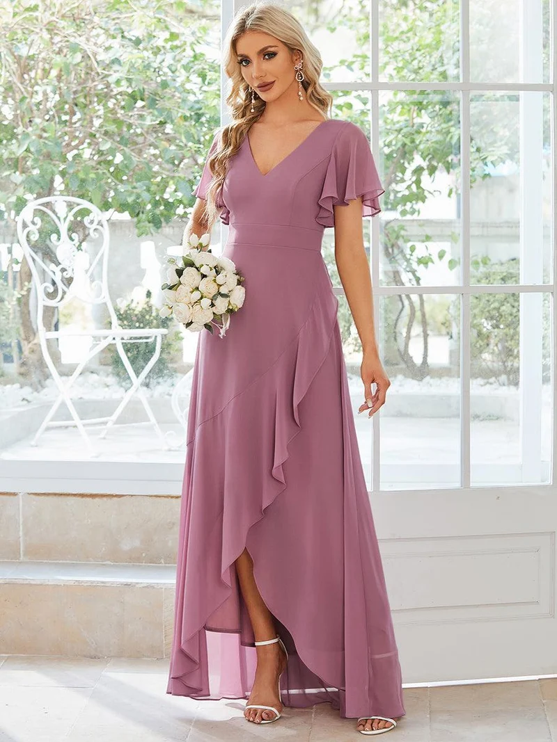 Moreeza | Fließendes Brautjungfernkleid aus Chiffon