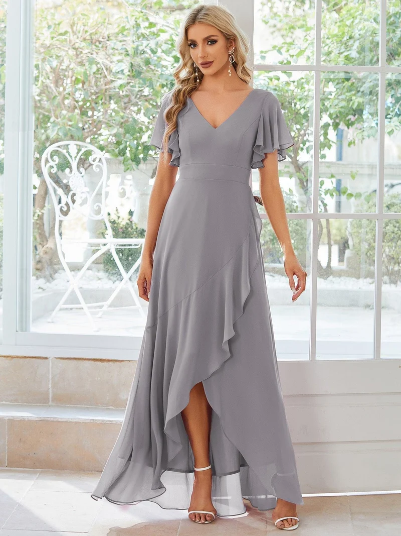 Moreeza | Fließendes Brautjungfernkleid aus Chiffon