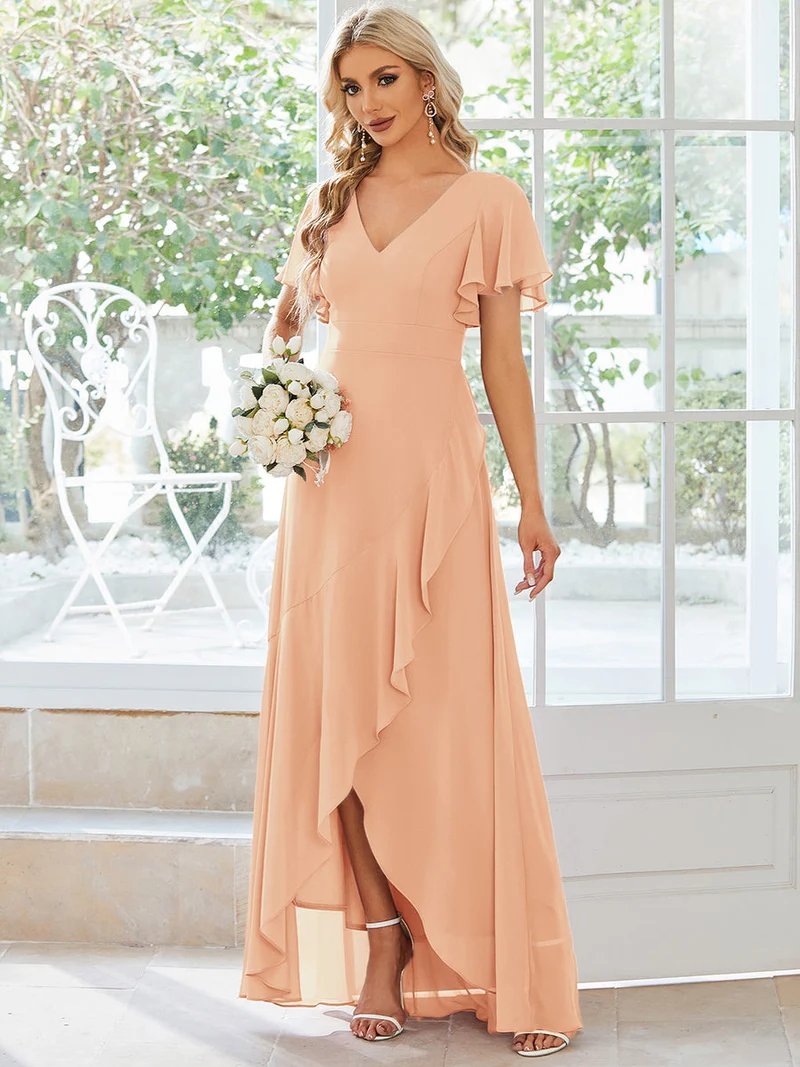 Moreeza | Fließendes Brautjungfernkleid aus Chiffon