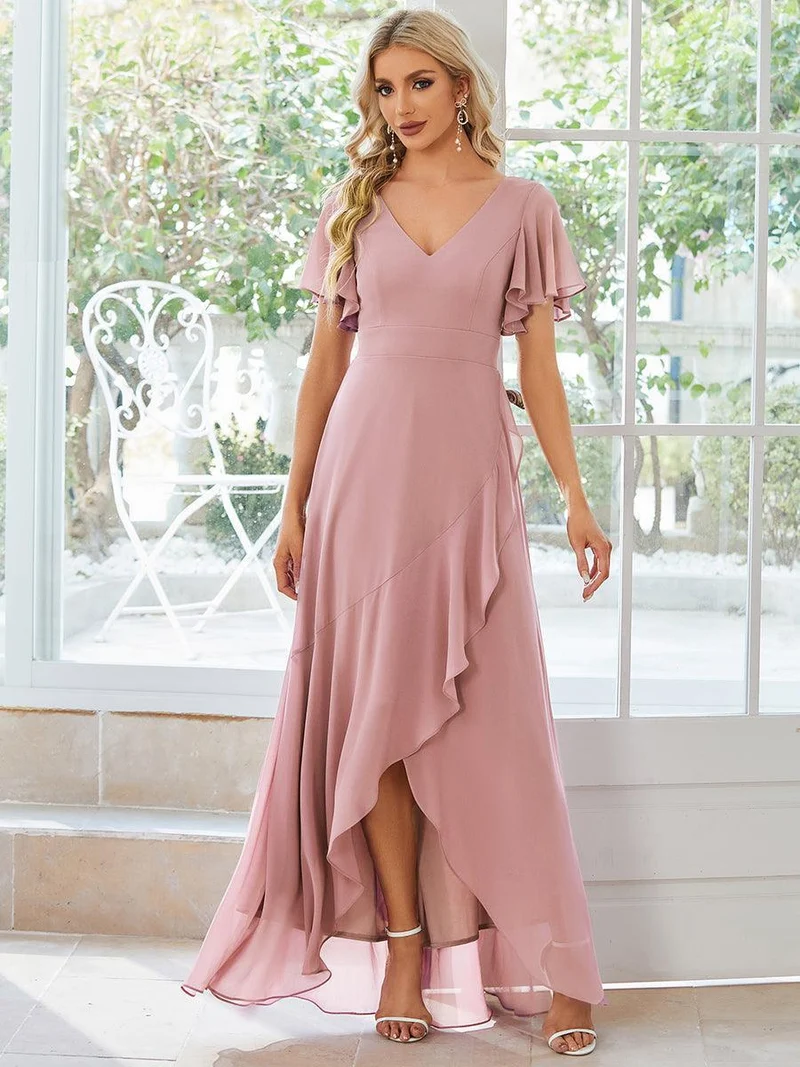 Moreeza | Fließendes Brautjungfernkleid aus Chiffon
