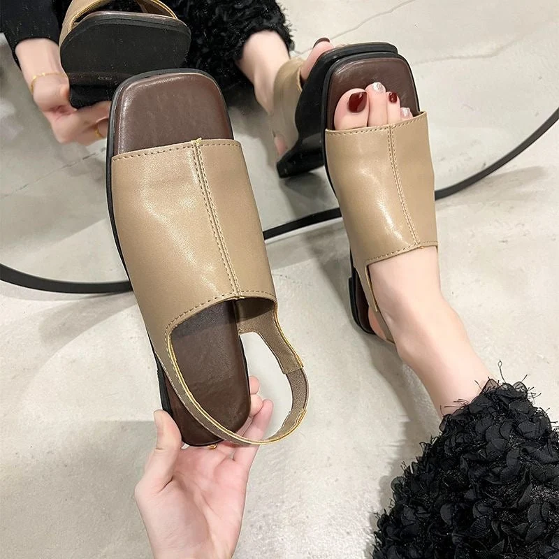 Annetta | Orthopädische Leder-Sandalen mit offenem Zehenbereich