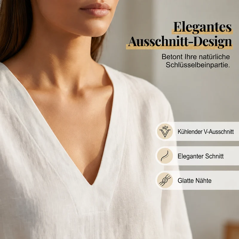 Aaleigha | Leichtes Shorts-Set mit V-Ausschnitt-Bluse