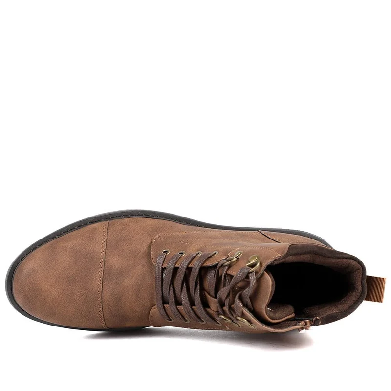 Wide Fit Casual Ankle Boots - CHANG42006 / 328 305 - Tan